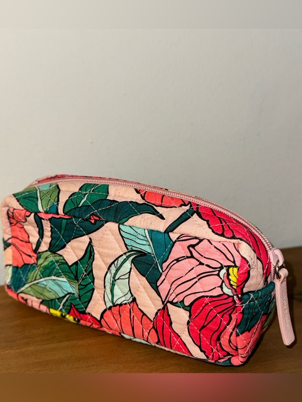 Vera Bradley Floral Quilted Cosmetic Pouch